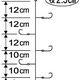 ワカサギ連鎖　袖タイプ　5本仕掛 W-181
