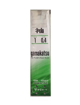がまかつ 糸付 袖 茶（旧パッケージ）