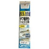 オーナー 糸付鈎　タフ金渋りワカサギ袖（29277）【つりピット！オリジナル】ハリス0.125号